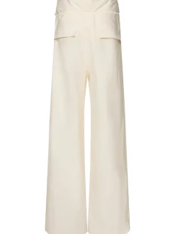 Pantaloni scultorei in misto cotone