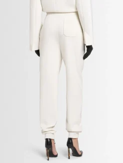 Pantaloni slim fit in misto lana vergine