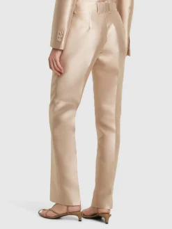 Pantaloni slim Mikado
