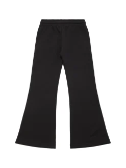 Pantaloni svasati in felpa di cotone con logo