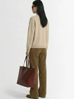 Pantaloni svasati in millerighe