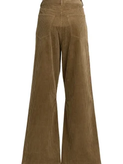 Pantaloni svasati in millerighe