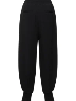 Pantaloni vita alta in felpa