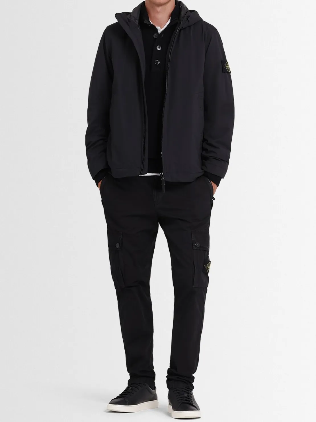 Parka corto con soft shell