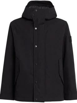 Parka corto in tela di cotone