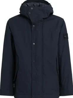 Parka corto in tela di cotone