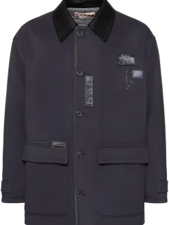 Parka in lana leggera relaxed fit