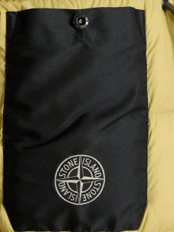 Parka lungo in misto cotone millerighe