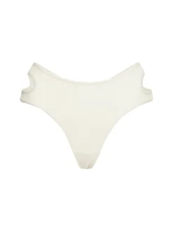 Perizoma in jersey a costine con cutout