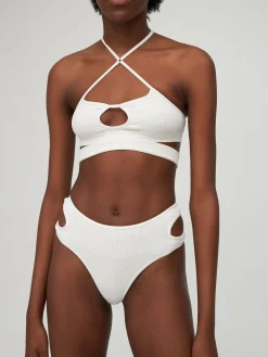 Perizoma in jersey a costine con cutout