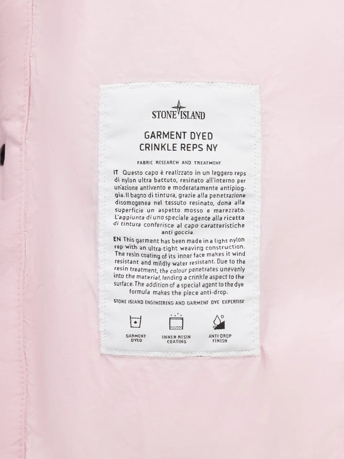Piumino in nylon