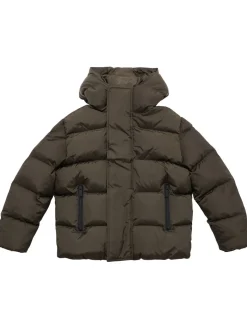 Piumino in nylon con cappuccio