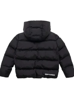 Piumino in nylon con cappuccio