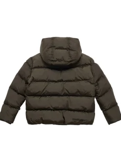 Piumino in nylon con cappuccio