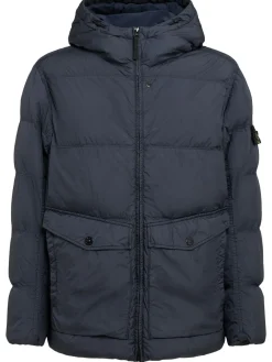 Piumino parka corto in nylon