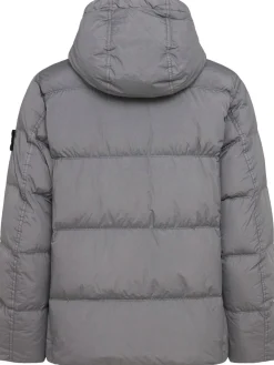 Piumino parka corto in nylon