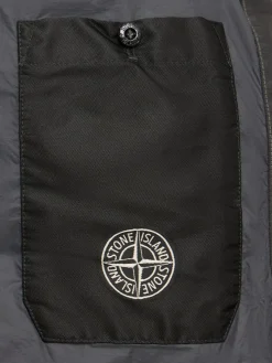 Piumino parka corto in nylon