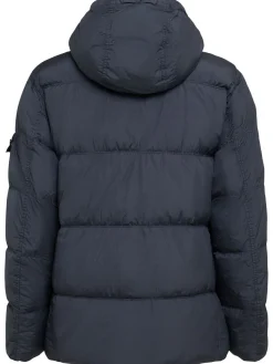 Piumino parka corto in nylon