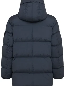Piumino parka corto in nylon
