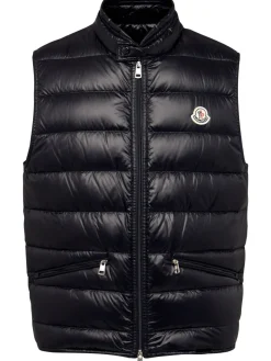 Piumino smanicato Gui in nylon trapuntato