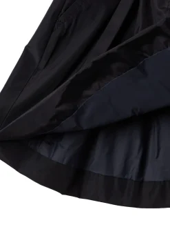 Pleated tech taffeta shorts