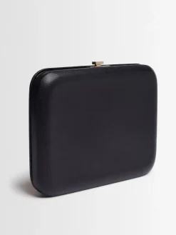 Pochette Minaudiere in pelle martellata