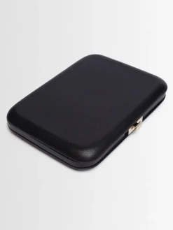 Pochette Minaudiere in pelle martellata