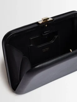 Pochette Minaudiere in pelle martellata