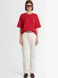 5-pocket straight fit denim jeans