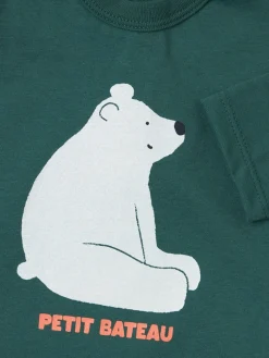 Polar bear printed cotton t-shirt