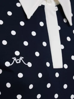 Polka dotted polo dress