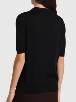 Polo Frank in maglia di cashmere e seta