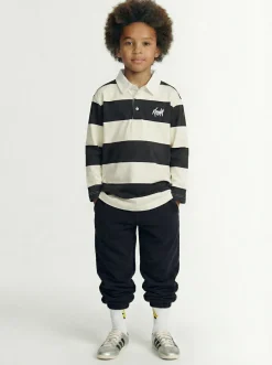 Polo in cotone a righe