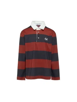 Polo in cotone a righe