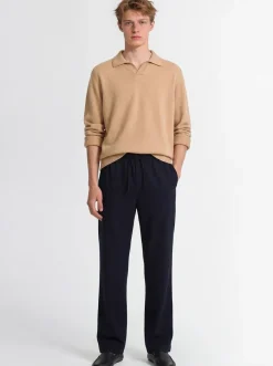 Polo in maglia di lana