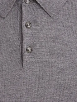 Polo in maglia di lana leggera