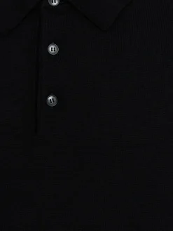 Polo in maglia di lana leggera