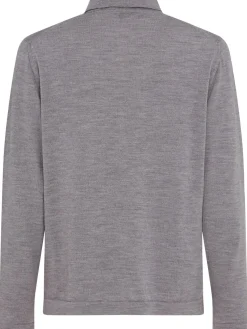 Polo in maglia di lana leggera