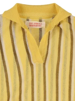 Polo in misto cotone a righe