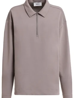 Polo maniche lunghe in misto cotone