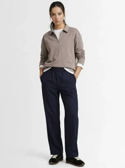 Polo maniche lunghe in misto cotone