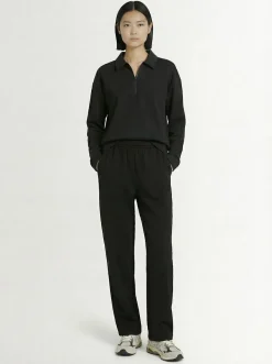 Polo maniche lunghe in misto cotone