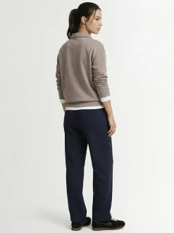 Polo maniche lunghe in misto cotone
