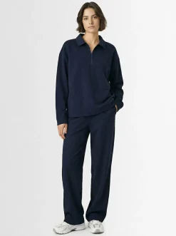 Polo maniche lunghe in misto cotone