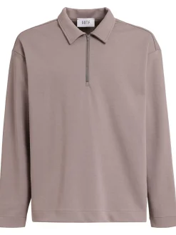 Polo maniche lunghe in misto cotone