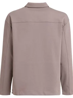 Polo maniche lunghe in misto cotone