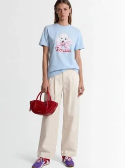 Poodle logo print regular t-shirt