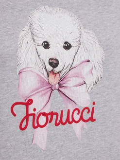 Poodle logo print sweatshirt hoodie