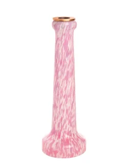 Portacandele avorio e rosa