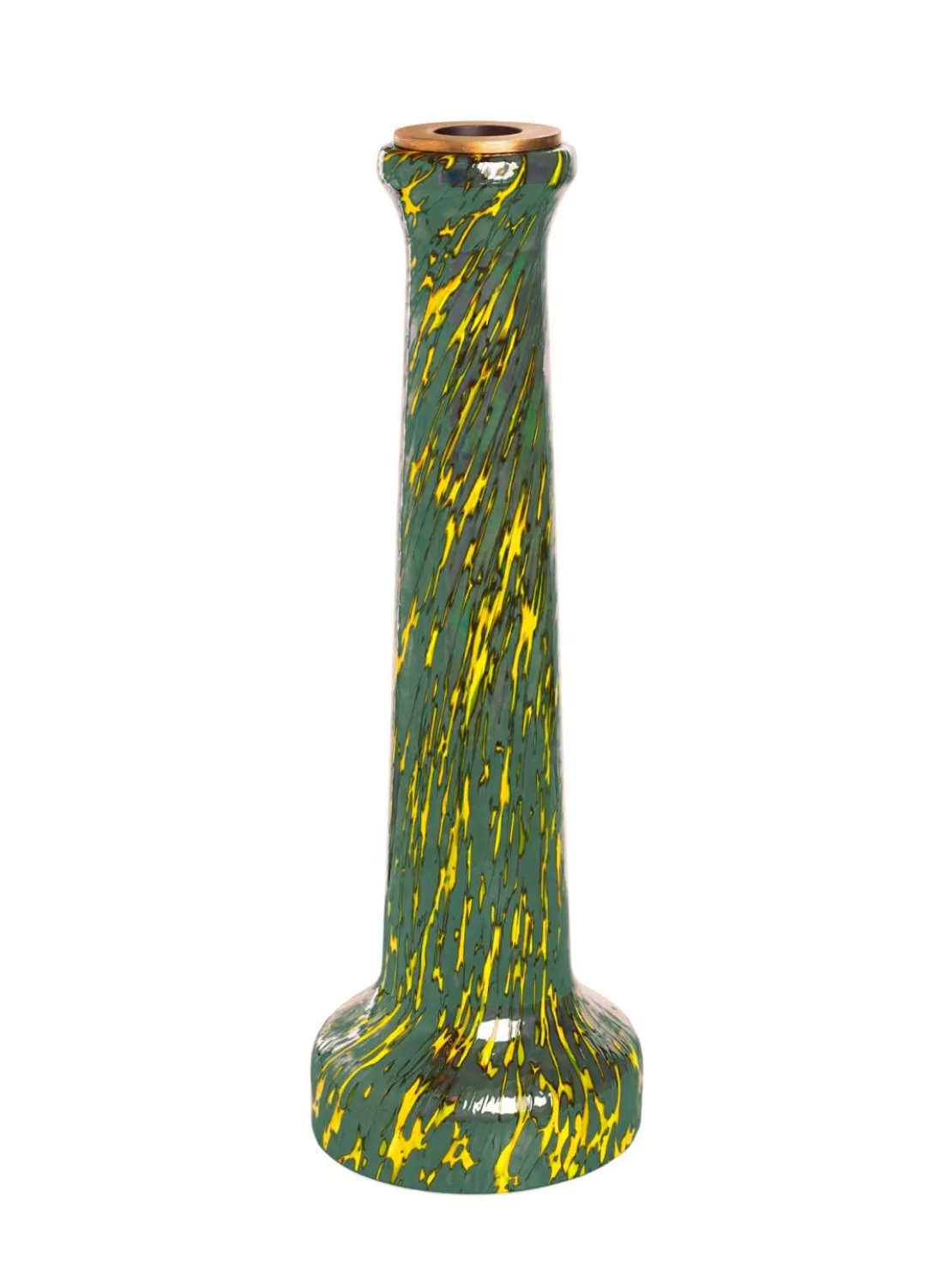 Portacandele verde e giallo